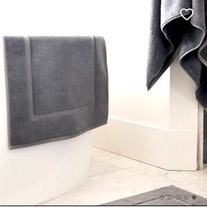 Cozy Earth Dark Grey Bamboo Viscose Cotton Large Bath Mat 27”x 45”